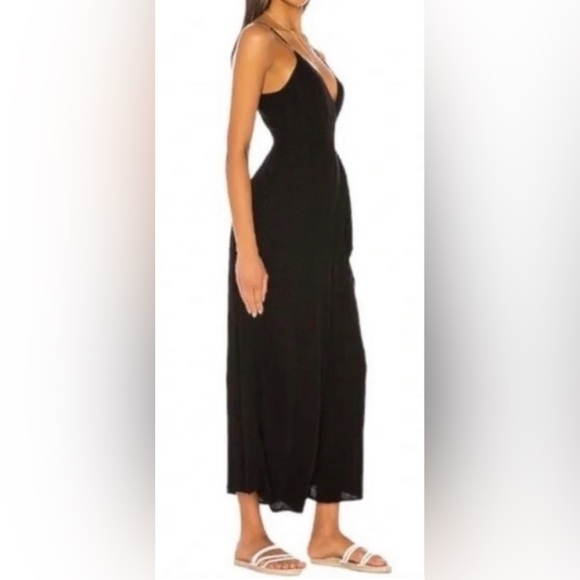 🔥NWT! L*Space Black Wide Leg Jumpsuit With Tie Waist Size S sku#93 - Picture 2 of 8